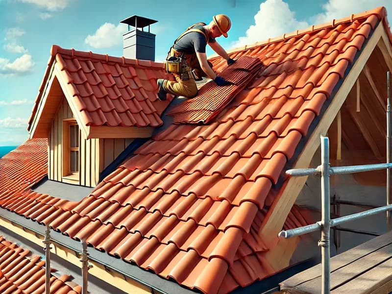 Roofing work