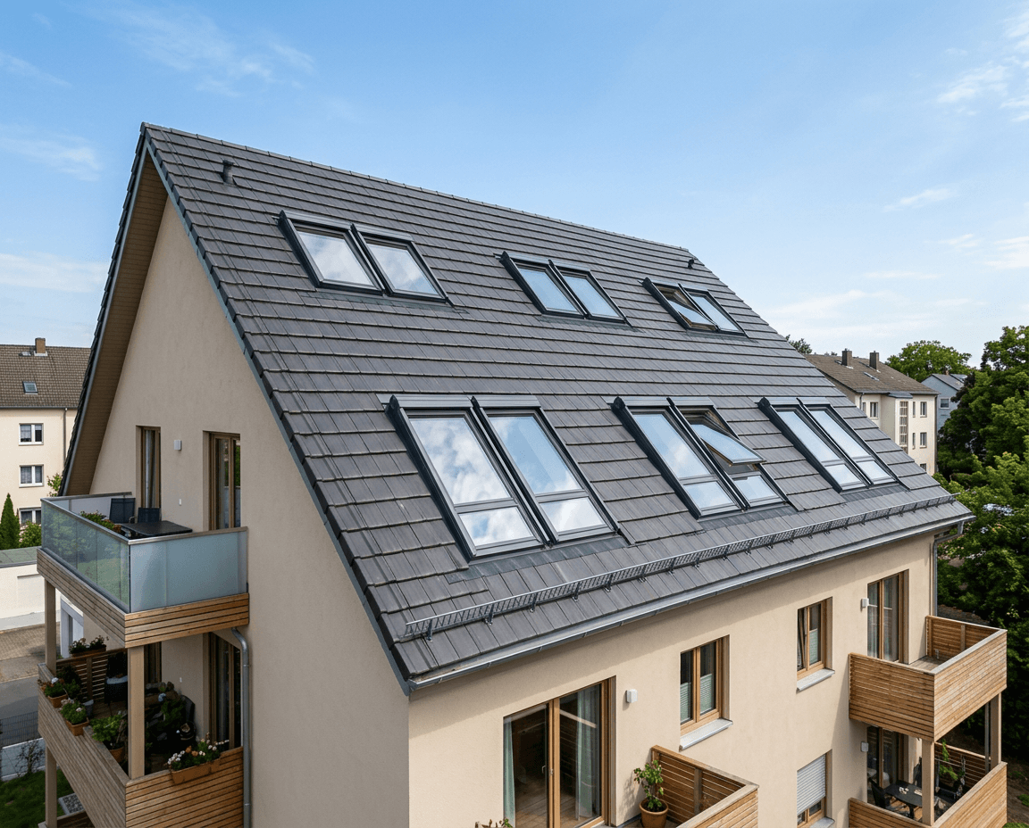 Dachfenster-Einbau Mehrfamilienhaus