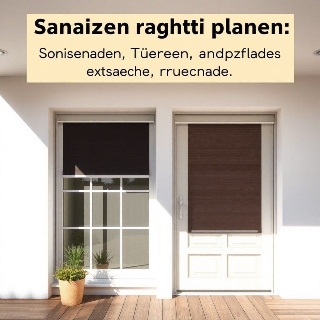 Properly planning renovation: windows, doors, and sun protection in the optimal order